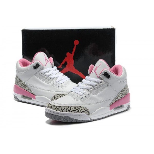 jordan femme blanche et rose